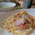 森永乳業PREMiLスキムコラーゲンで作るクリームパスタ#本日のおうちごはん