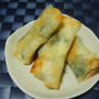 ミイラ風ウインナー焼き春巻き