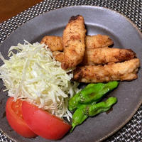 鶏むね肉のささみ風スティック唐揚げ