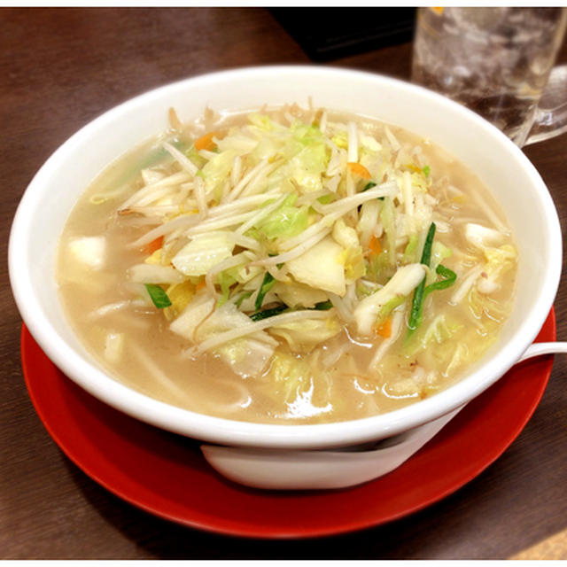 日高屋賛辞（京成立石店の野菜たっぷりタンメン）