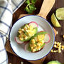 Avocado Toast with Mint Lime Corn Saladライムミントコーンサラダのせアボカドトースト