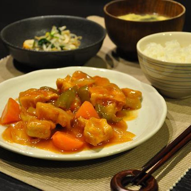 日替わり定食【なんちゃって酢豚定食】