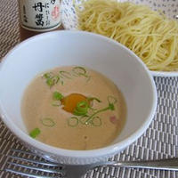 雲丹醤のカルボナーラつけスパ