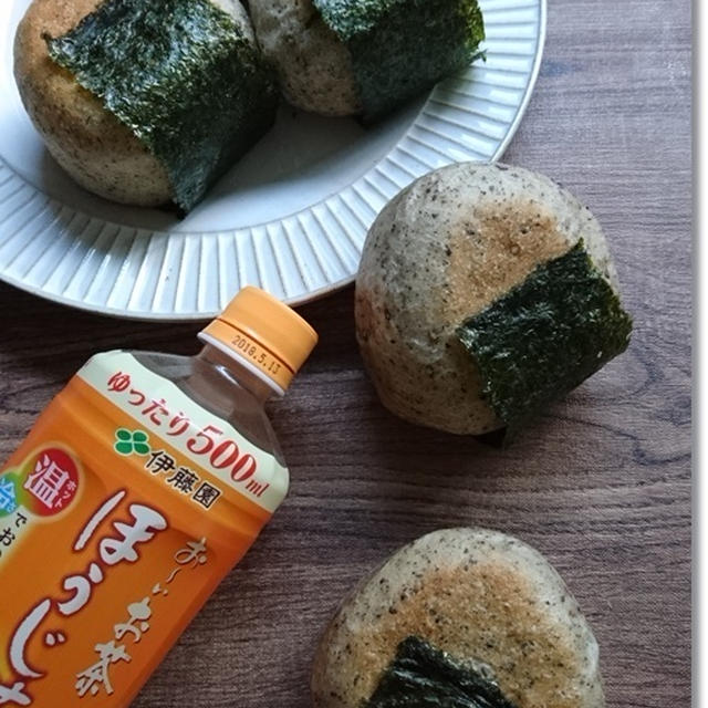 おにぎりアクション第二弾☆胡麻おにぎりイングリッシュマフィン