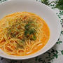 夏休みに冷凍パスタ蟹クリームトマトパスタ