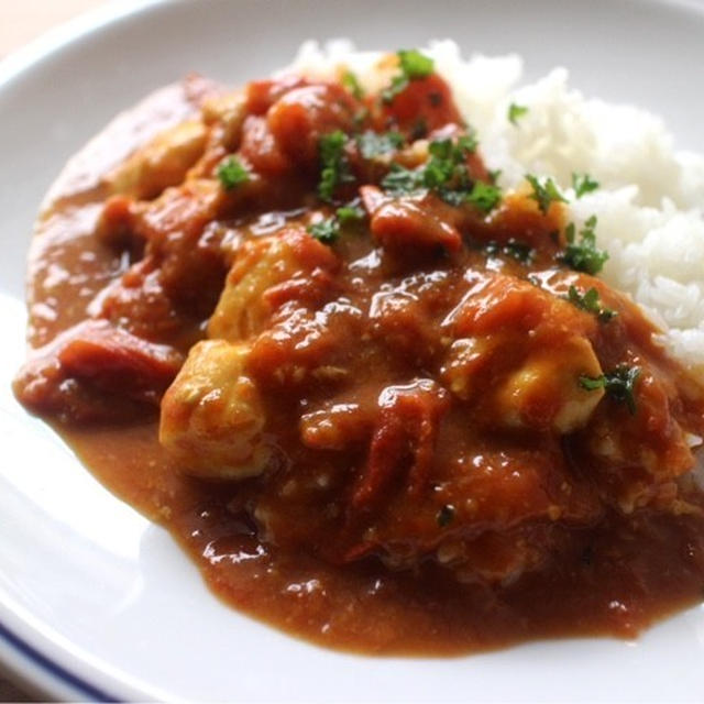 ＊あけましておめでとう2022年。炊飯器deトマトチキンカレー＊