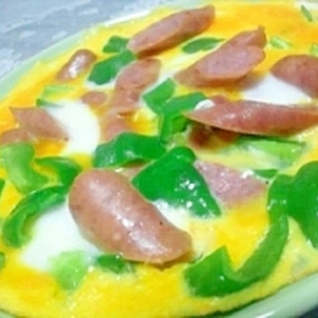 簡単でおいしい☆ウインナーオムレツ　