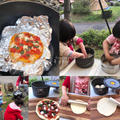 【娘ちゃんお手伝い編】キャンプで発酵なしのピザ作り♡過去レシピ