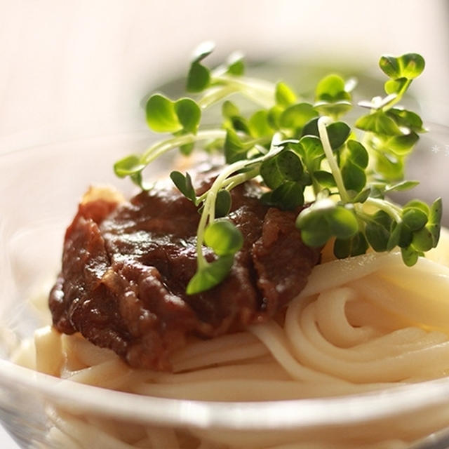 ぶっかけ冷やし肉うどん