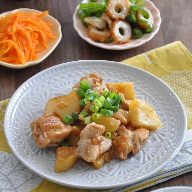 【晩ごはん献立】味付けは焼き肉のタレで楽ちんに☆鶏肉とじゃがいものスタミナ焼き