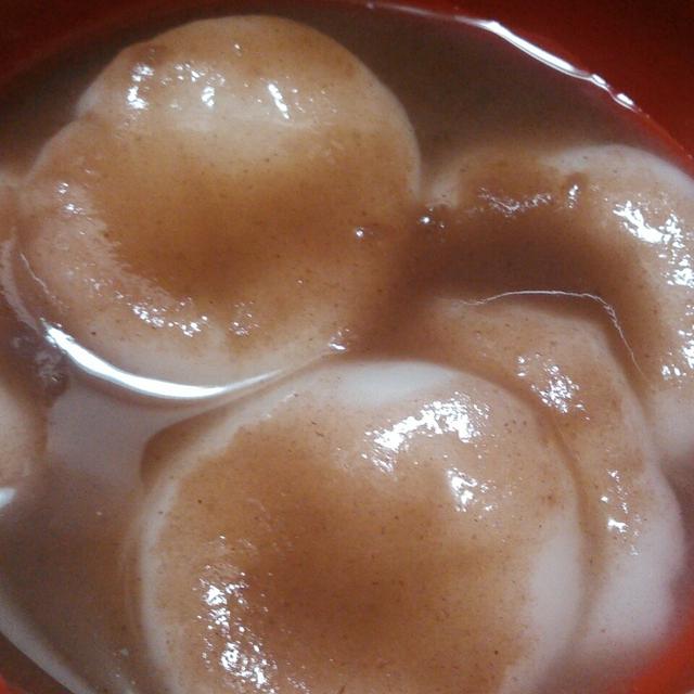 深夜に冷やししるこ作ったよ