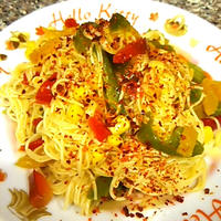 カラフルパプリカのチリペパー素麺