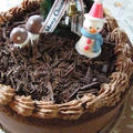 クリスマスに♪チョコレートのデコレーションケーキ