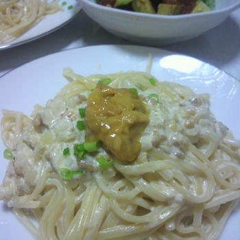 うにクリームパスタ