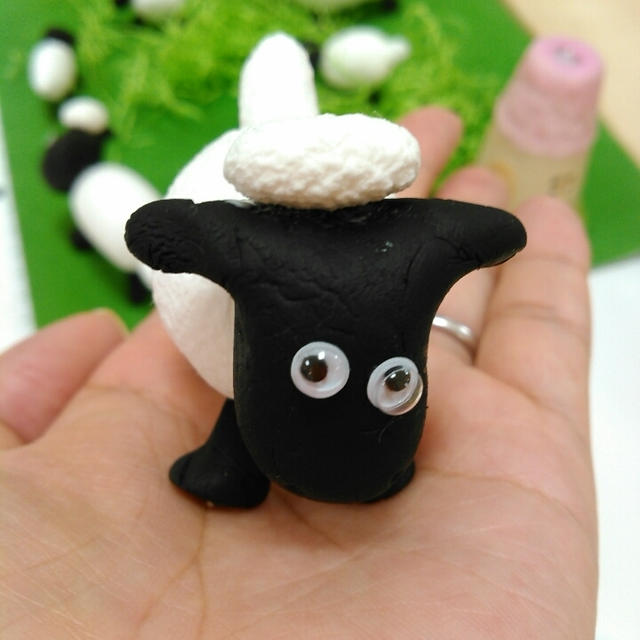 息子作とママ作！ひつじのショーンを作ったよ～ユザワヤ