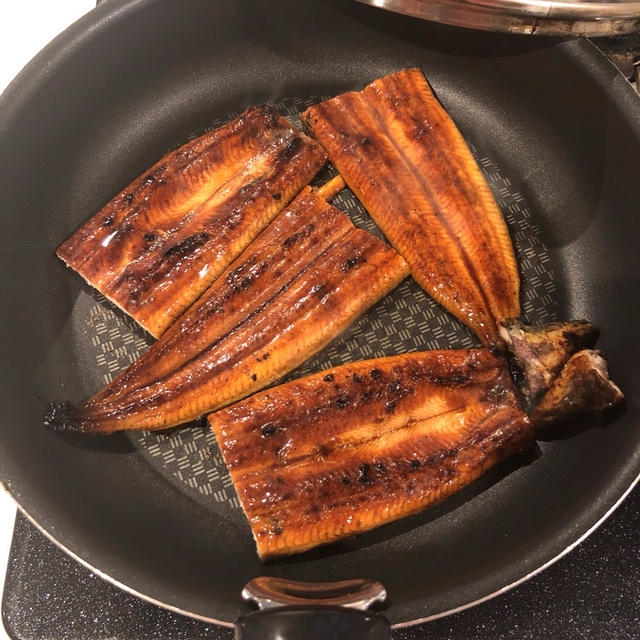 塾弁当です「うな丼」