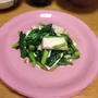 小松菜と蒸し鶏のチャンプルー