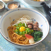 なま醤油ラーメン(市販品)で油そば作ってみた♪