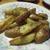 ピリ辛ガーリック風味のフライドポテト風　チン♪して焼きました(笑)