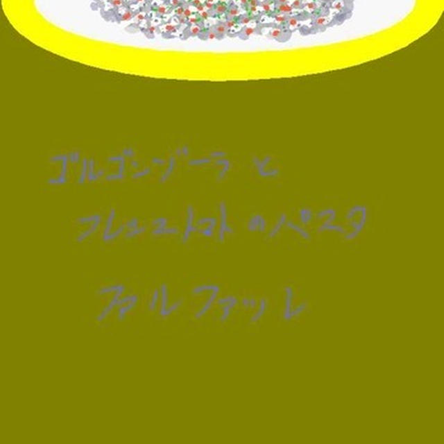 ゴルゴンゾーラとフレッシュトマトのパスタ ファルファッレ
