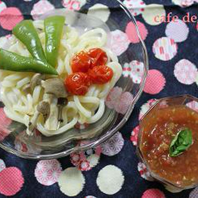 食べて美しく・・・♪　【トマトつけ麺】