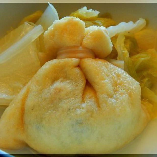 銀杏入り巾着の白菜煮～ザ・和食