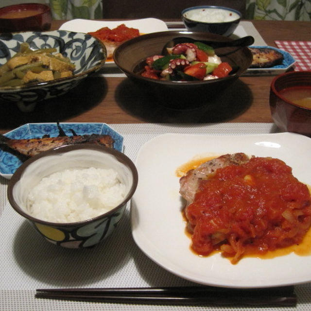 母の手料理＊チキンのアラビアータソース