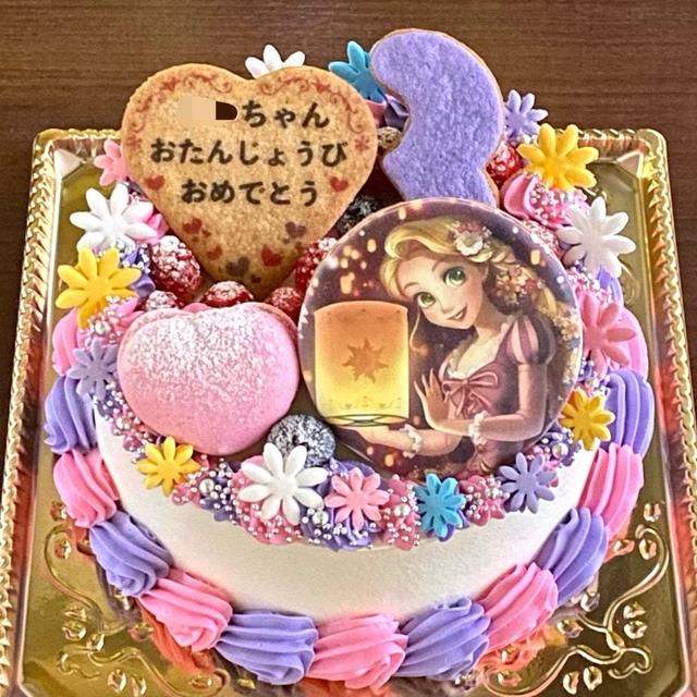 【ラプンツェルのケーキ】ランタンフェスティバル風デコレーション♡