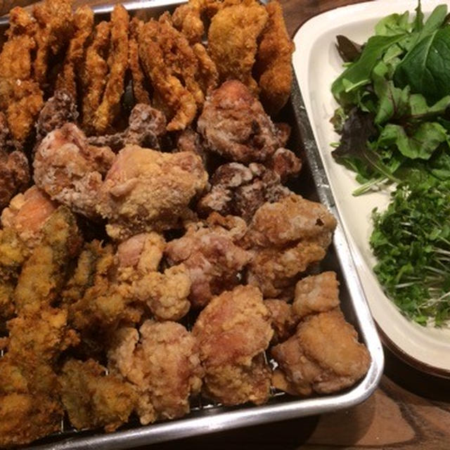 牡蠣フライと唐揚げ…少しだけフライの知恵も