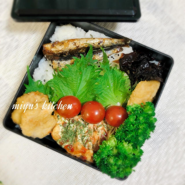 オープンオムレツのお弁当