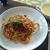 ミートソースパスタとクリームスープ（平成２５年１月２２日のまかない）