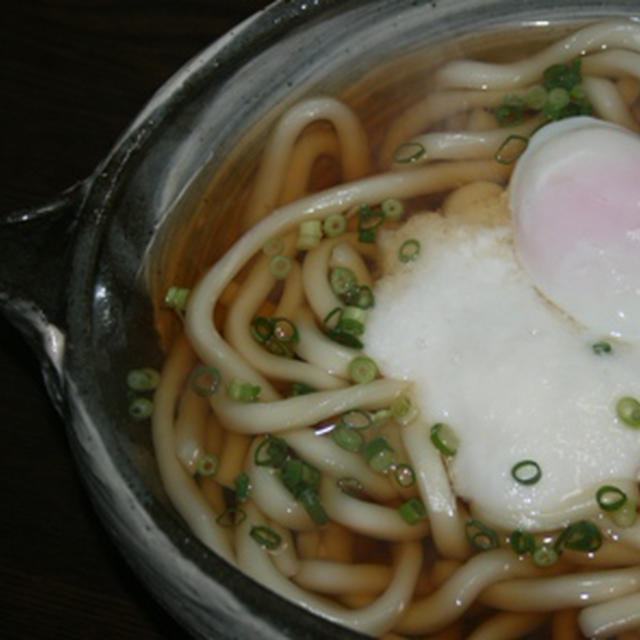 4月16日　　山かけ温玉うどん