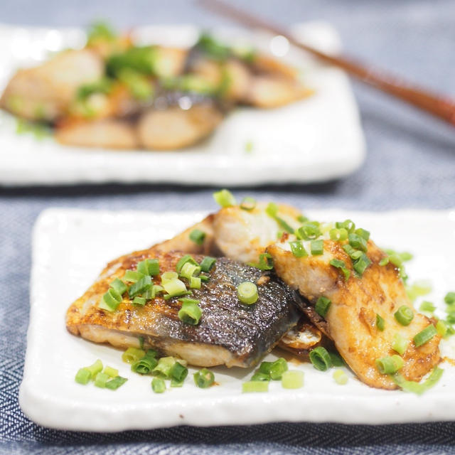 【魚】焼くだけ簡単♡タレでアレンジ♡鯖のオイバタねぎまみれ♡