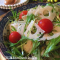 シャキシャキ蓮根と水菜のデパ地下風サラダとお互い「つくレポ〜」 by SHIMAさん