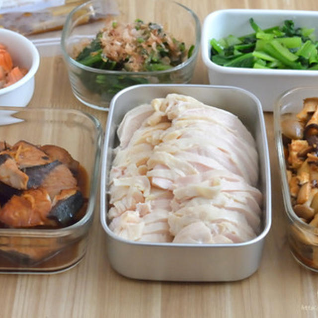 今週の作り置き晩ごはん。072W（平日・肉おかず・野菜おかず）