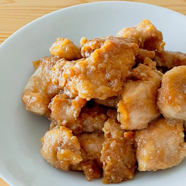 鶏むね肉のガーリック醤油マヨ焼き