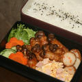 7月30日　　しめじの豚バラ巻き焼き弁当（練習）