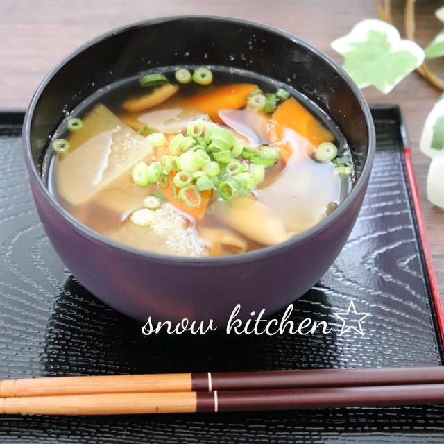 食物繊維たっぷり☆おから汁＆春色の素麺♪