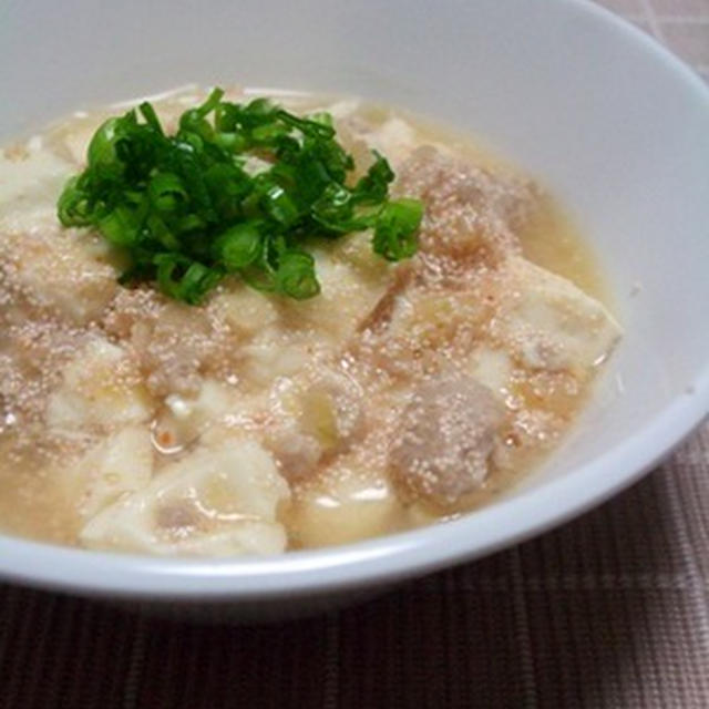 豆腐と明太子の麻婆風
