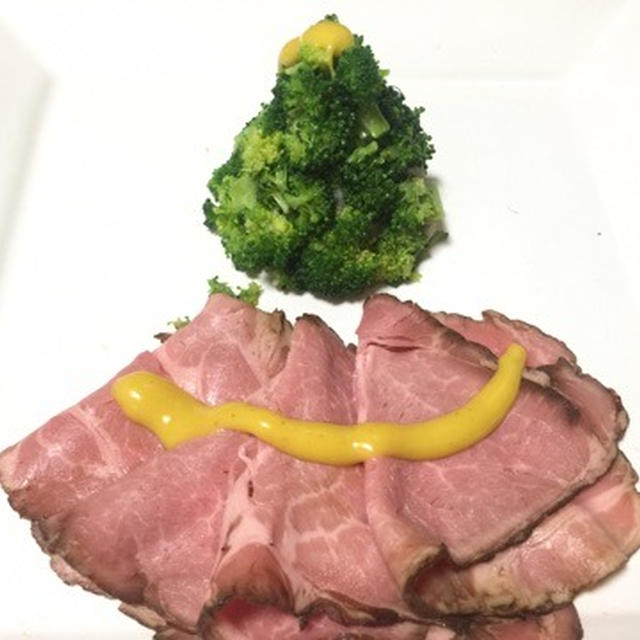 クリスマスツリー里芋ポテトサラダ マッシュルームと玉ねぎ、オイルサーディン、塩麹
