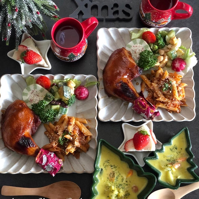4時起床 と昨夜のクリスマスプレートご飯 By Ayaさん レシピブログ 料理ブログのレシピ満載