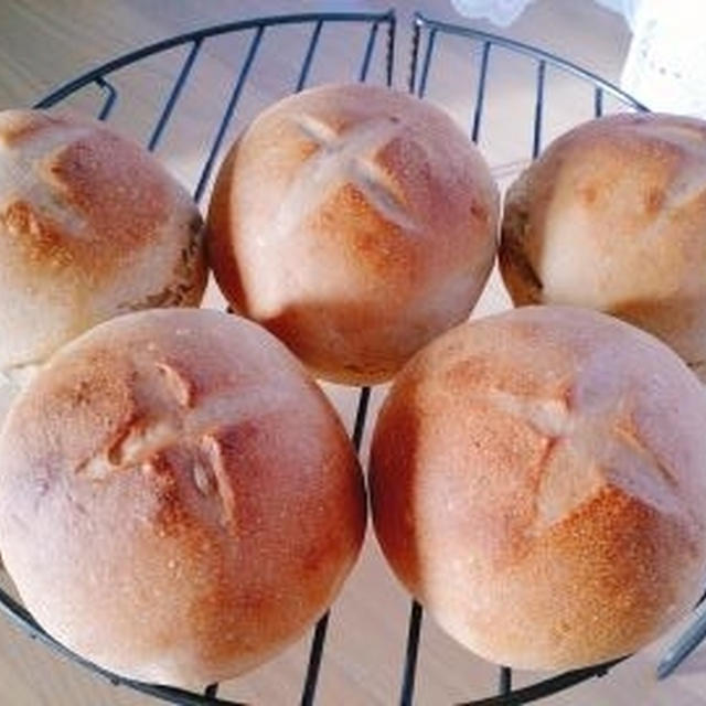 黒糖ミルクパン♪たまご焼きサンド♪