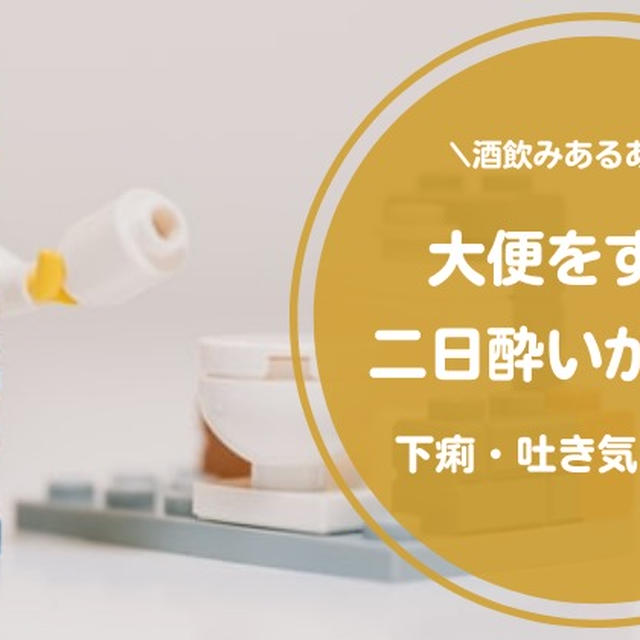 うんこをすると二日酔いが治る？下痢・吐き気との関係について調べてみた！