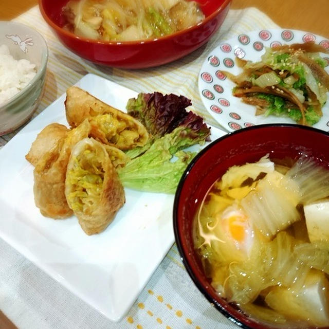 白菜半玉使い切りメニュー！！