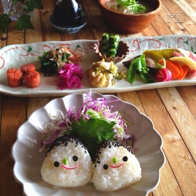 顔むすび＊定食