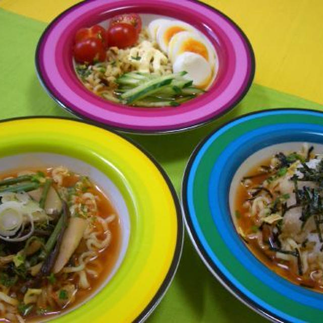 ミニ冷辛ラーメン・割子そば風♡