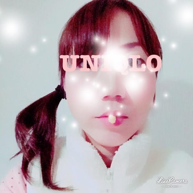 UNIQLOの白 フリースベスト