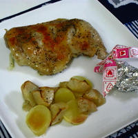 簡単ローストチキン～りんご＆ポテト添え～