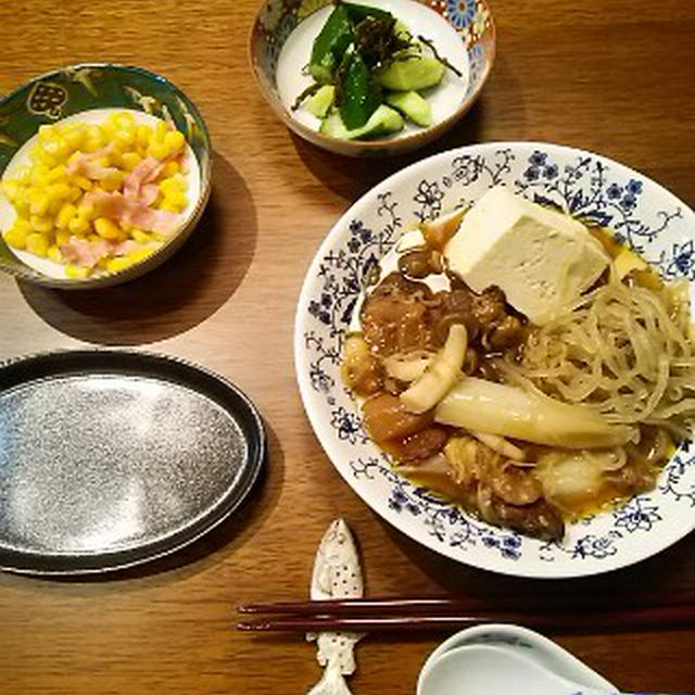 寒々しい雨夜に、肉豆腐  (三月に戻る？！)