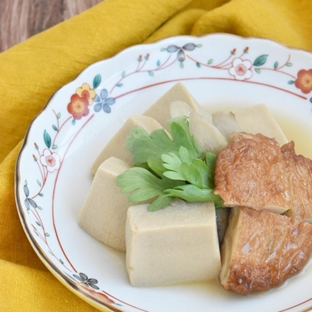 【高野豆腐とさつま揚げのうま煮】地味だけどしみじみ美味しい